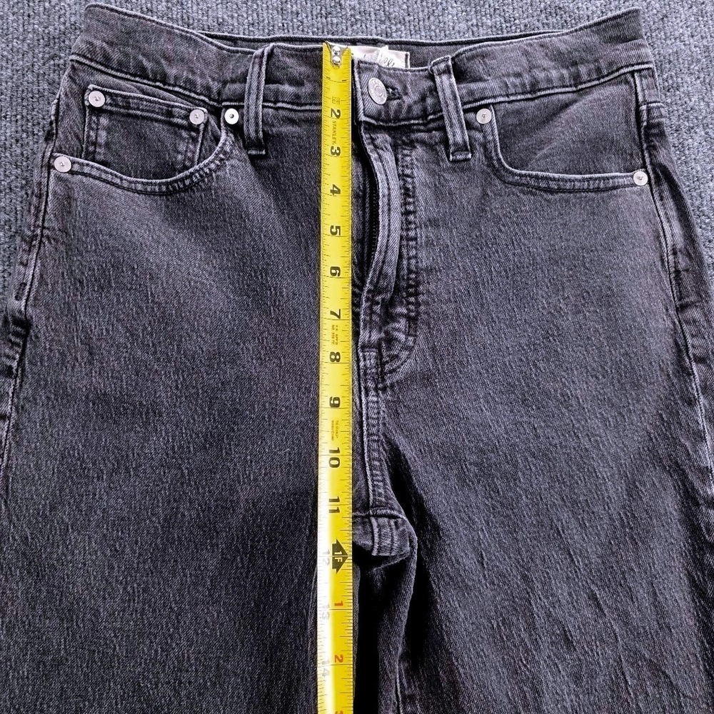 Madewell The Perfect Vintage Jean Womens 28 High Rise Straight Leg Washed Black - Picture 8 of 12